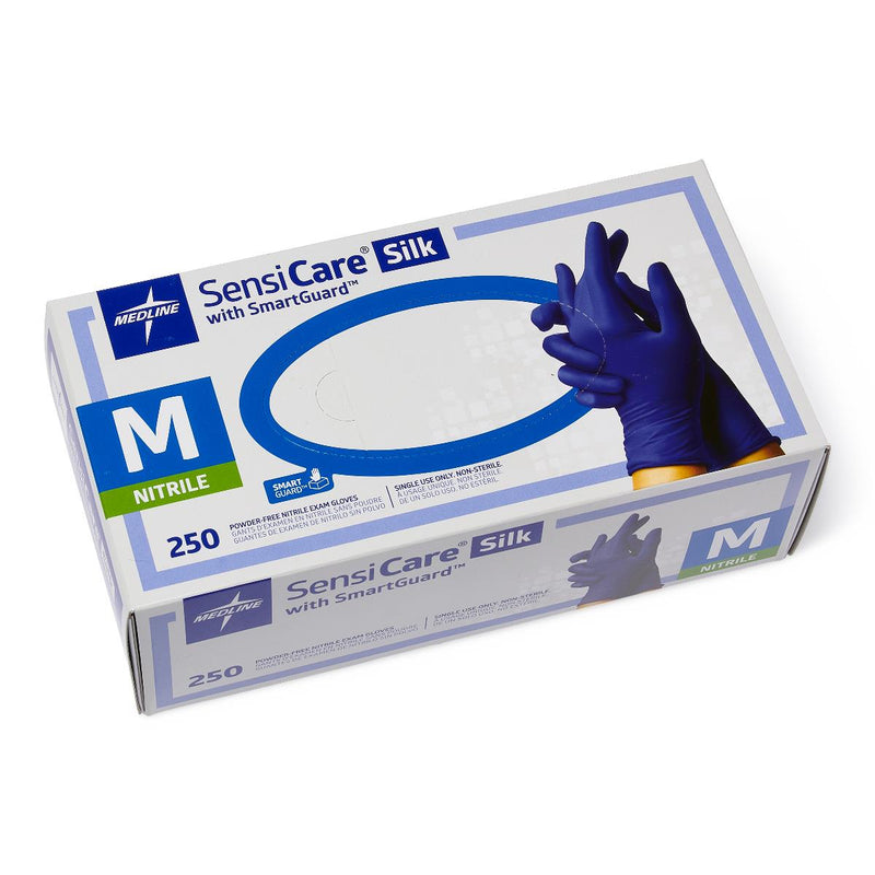 Medline SensiCare Silk Nitrile Gloves